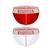 L, 2bs844, Branco, Vermelho