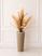 vaso bege + pluma palha