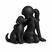 Garota com Cachorro Preto
