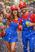 azul e vermelho