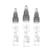 3pcs frasco de mistura de 50ml