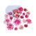 21 unidades rosa vermelha