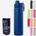 KIT com garrafa Azul Marinho