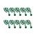 Branco verde 10pc