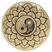 Ying Yang Preto e Dourado