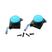 2pcs azul