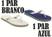 1 branco, 1 azul mar filete