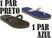 01 preto, 01 azul marinho