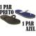 1 par preto, 1 par azul