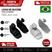 1, Par, Preto, 1 par, Cinza
