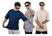 Kit 3 oversized azul, Cinza, Caqui