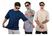 Kit 3 oversized azul, Cinza, Caqui