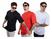 Kit 3 oversized preta, Vermelho, Branco