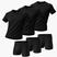 Preto 3 camisetas 3 cuecas