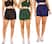 Preto, Marinho, Verde short