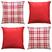 2 CAPAS XADREZ OFF COM VERMELHO + 2 CAPAS SUEDE VERMELHO