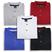 Azulroyal, Vermelho, Branco, Cinza, Preto