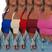 Azul, Branco, Vermelho, Vinho, Pink