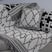 Kit Xale Para Sofá Com Franja Grécia 5 Peças 1,35m x 1,35m 60% Algodão / 40% Poliéster Tecido Jacquard - Preto
