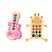 Guitarra rosa e girafa
