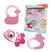 Kit 3 chocalhos rosa