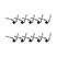 10pcs escova lateral