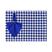 XADREZ AZUL ROYAL - GUARDANAPOS AZUL ROYAL - PG MADEIRA MARFIM