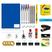 Kit com caderno azul