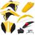 Amarelo, Preto, Adesivo branco