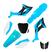Azul Neon / Branco - Number Preto