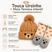 Kit touca de ursinho, Meia infantil