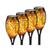 Luz de fogo 12led, 4