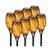 Luz de fogo 12led, 8