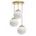 Dourado Com Globo Branco