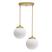 Dourado com Globo Branco