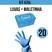 20 luvas azul + maletinha