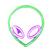 Alienígena Roxo Verde