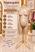 Bege com Pedestal Dourado