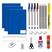 Kit com caderno azul