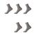 5 pares cinza