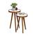Mesa Lateral Pé Palito Canto Sofá Redonda Pequena Conjunto Kit Moderna Decorativa Sala Estar