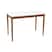 Tampo 120x60cm Branco/Vidro Off-White