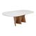 Tampo 180x90cm Branco/Vidro Off-White