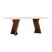 Tampo 220x90cm Branco/Vidro Off-White
