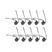 10pcs escova lateral