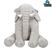 Elefante 80cm cinza