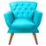 Sued Azul Turquesa