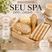 Branco, Esponja de banho presente spa relaxante cuidados pessoais
