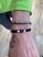 Duas pulseiras na cor nude