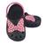 Babuche chinelo menina infantil laço com bolinhas rosa